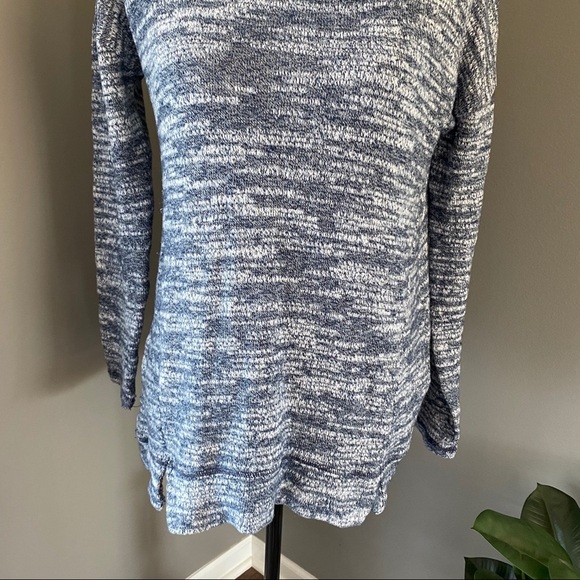 aerie Cowl Pullover Sweater Blue Sz Small - Picture 3 of 12